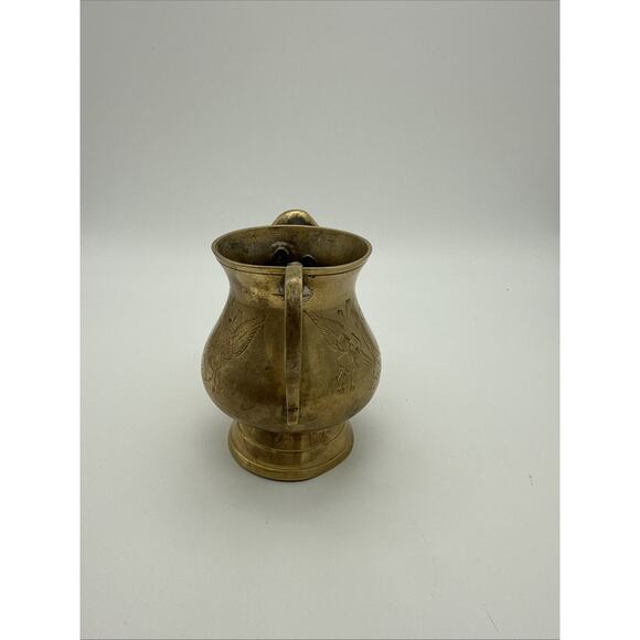 Brass Tea Pot Vintage Brass Tea Kettle Set Teapot India Cooking & Serving - Picture 8 of 12